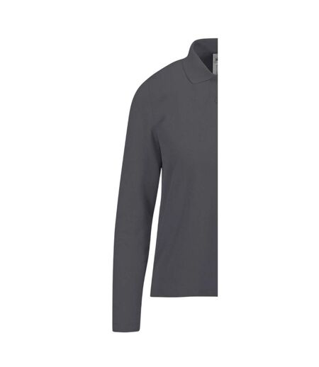 Polo Manches Longues My Polo Femme Gris Foncé B&C