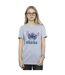 Disney Womens/Ladies Lilo And Stitch Ohana Circle Cotton Boyfriend T-Shirt (Gris sportif) - UTBI30268-2