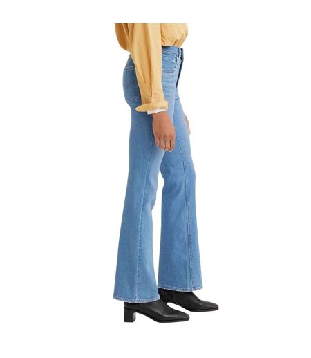 Womens/ladies 725 Tribeca Sun Leather Patch Bootcut Jeans Denim Levis
