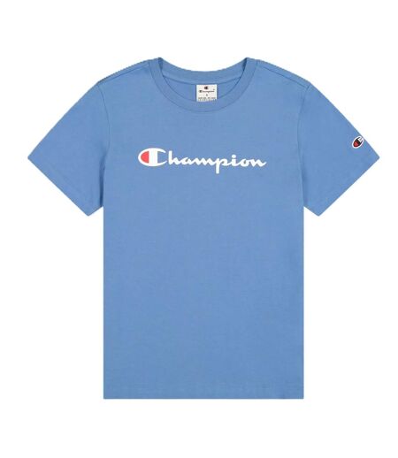 T-shirt Manches Courtes Femme Bleu Champion