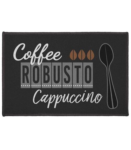 Tapis de Cuisine Imprimé Cappuccino 40x60cm Marron