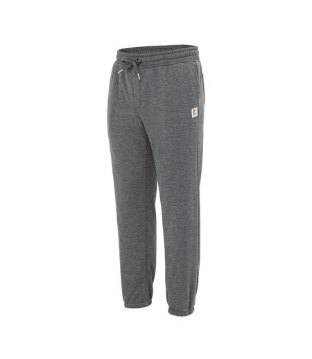 Mens Fleece Lined Jogging Bottoms Dark Grey SoulCal