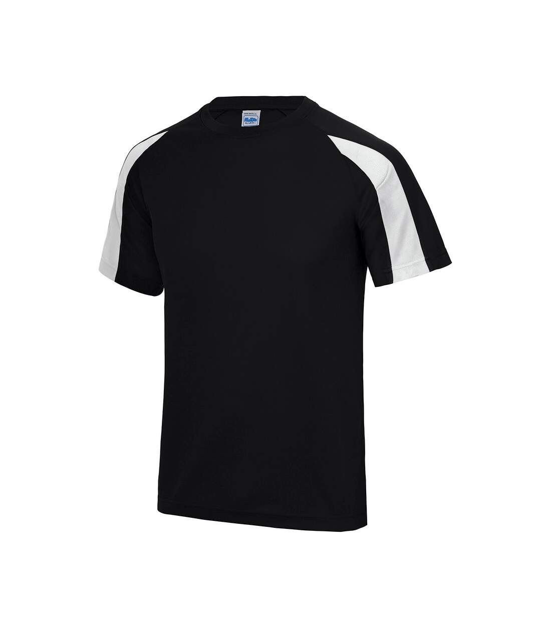 T-shirt homme noir vif / blanc AWDis Cool