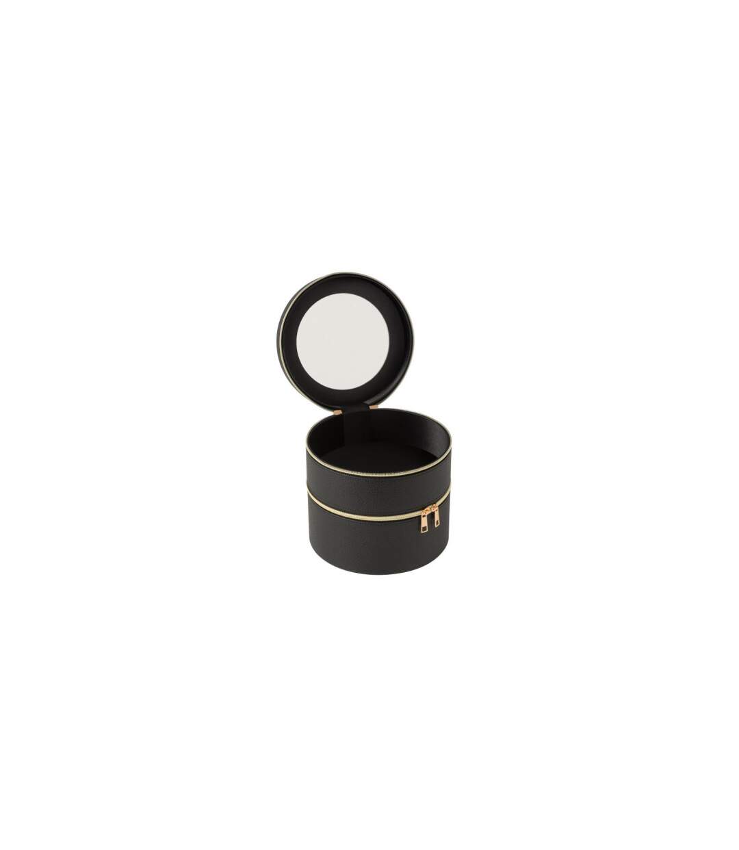Boîte Ronde Pour Cosmétiques Ericka 19cm Noir-3