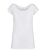 T-shirt À Col Large Pour Femme/femme Blanc Build Your Brand-1