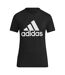 T-shirt Essentials Femme Noir Adidas-1