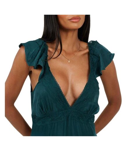 Womens/ladies Regular Maxi Dress Emerald Brave Soul