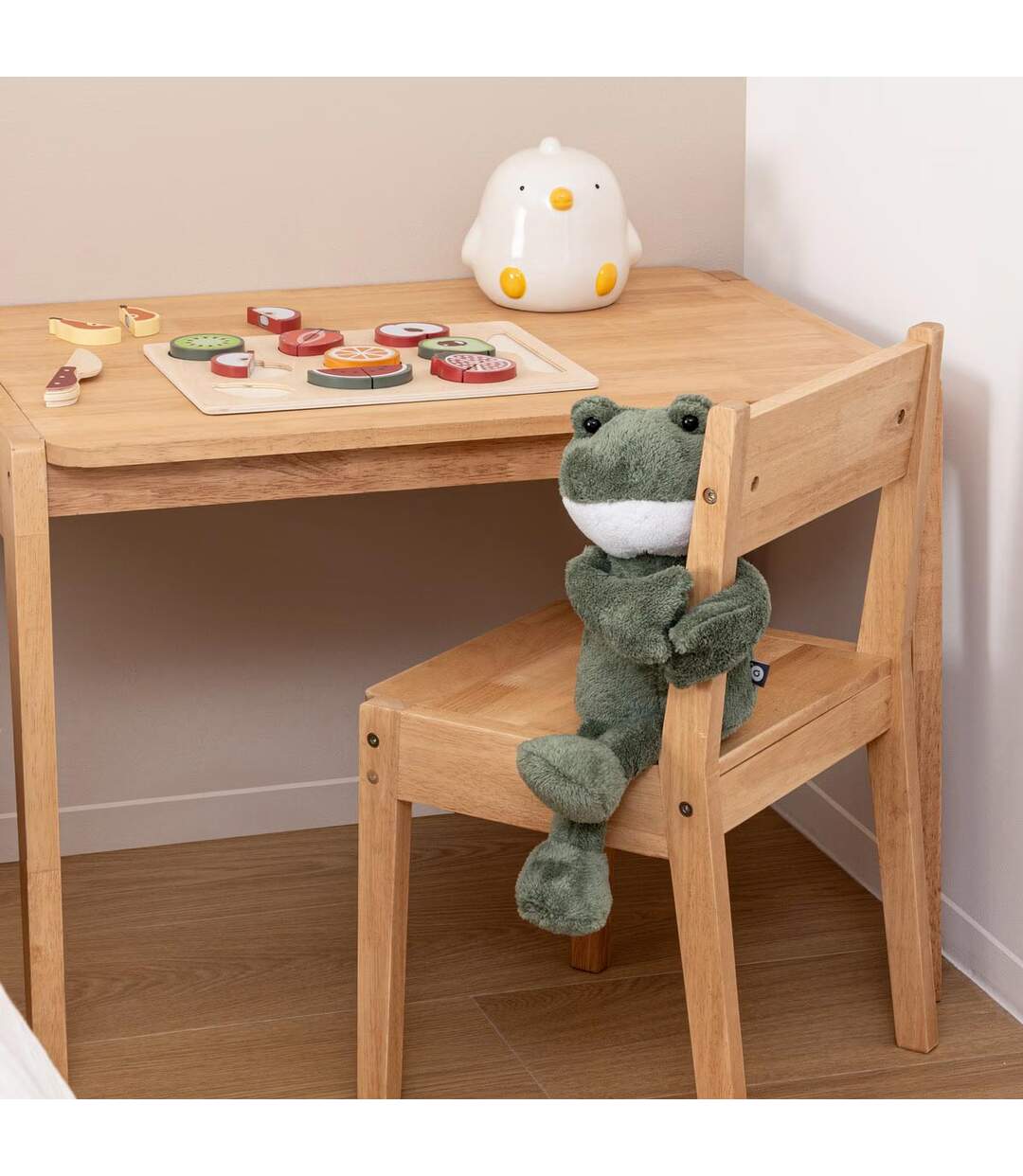 Tirelire Enfant en Dolomite Poussin 15cm Blanc-3
