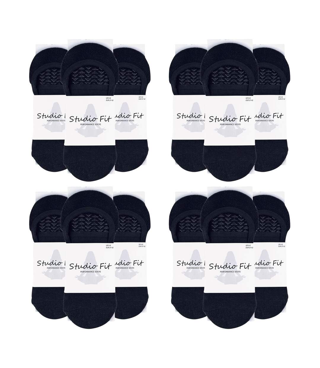 12 Pairs Ladies Non Slip Breathable Yoga Socks-2