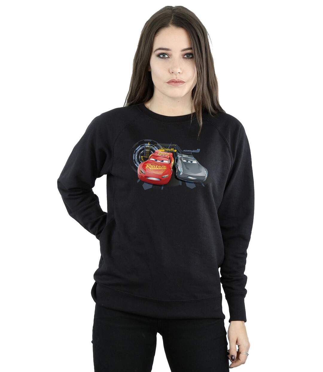 Disney Sweatshirt Cars Lightning Vs Storm Femme/Femme (Noir) - UTBI3365-4