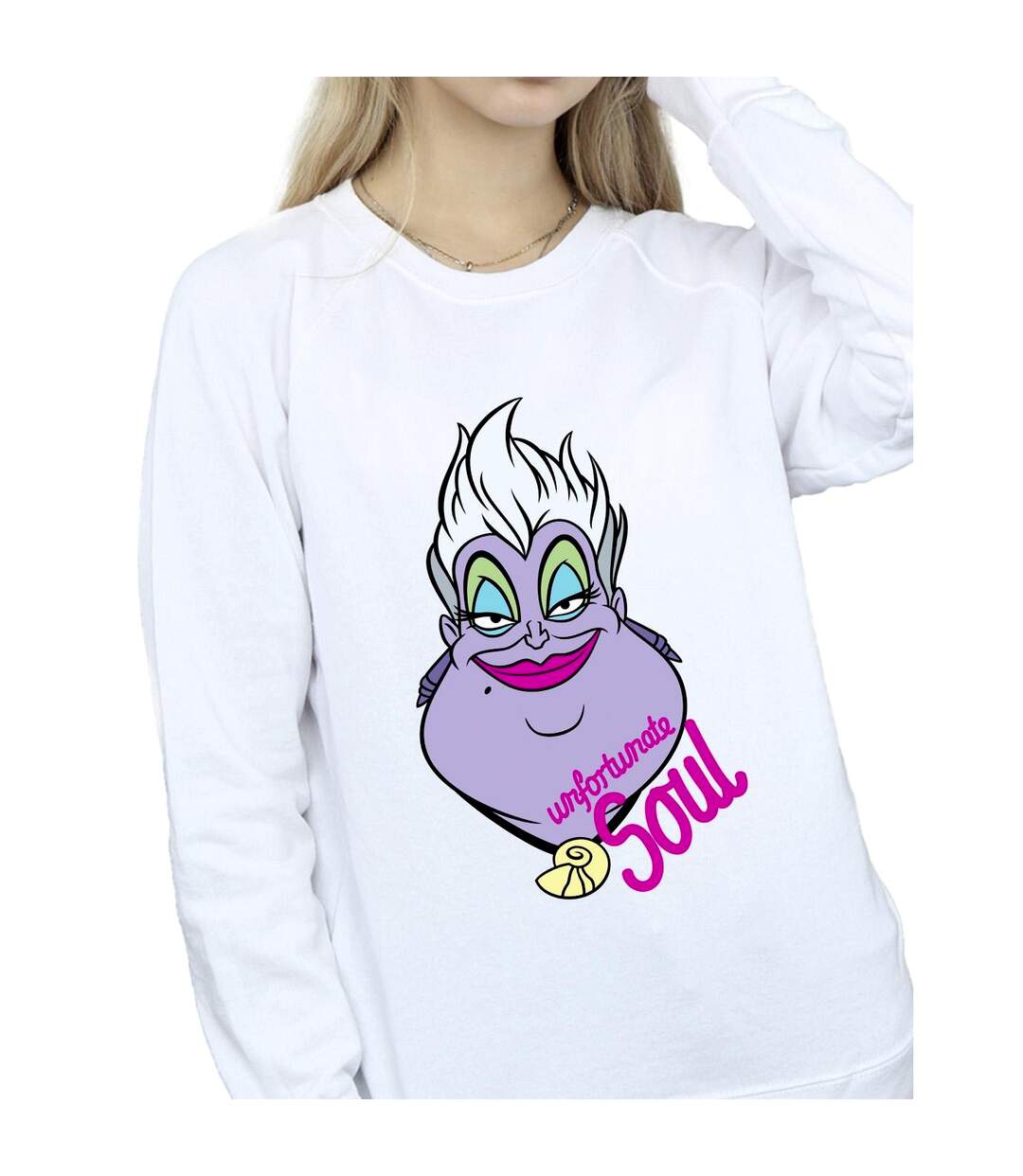 Disney Sweatshirt Femmes/Dames Villains Ursula Unfortunate Soul (Blanc) - UTBI42381-3