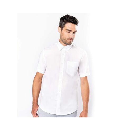 Kariban Mens Short Sleeve Easy Care Oxford Shirt (White)