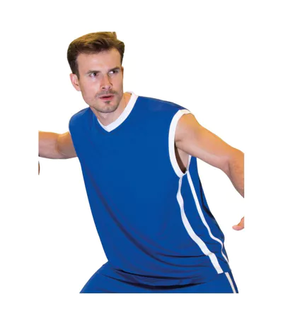 Maillot De Basket Homme Bleu Roi Blanc Spiro