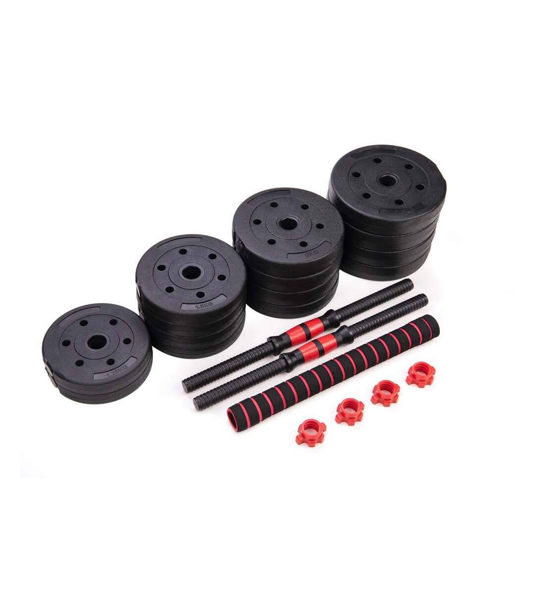 Haltères modulables 2 en 1 avec barre d'extension 26.5 kgs-3
