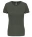 T-shirt sport - Running - Femme - PA439 - vert kaki