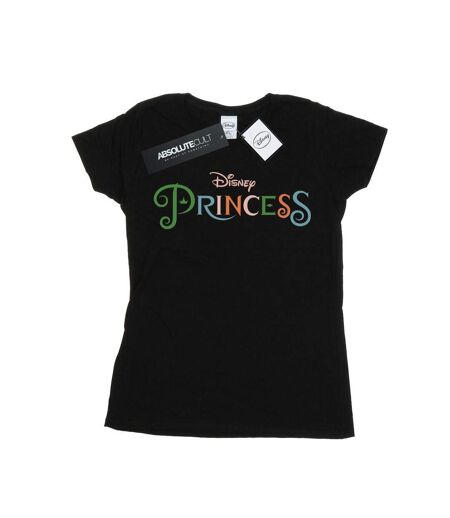 Disney Princess - T-shirt COLOUR LOGO - Femme (Noir) - UTBI37050