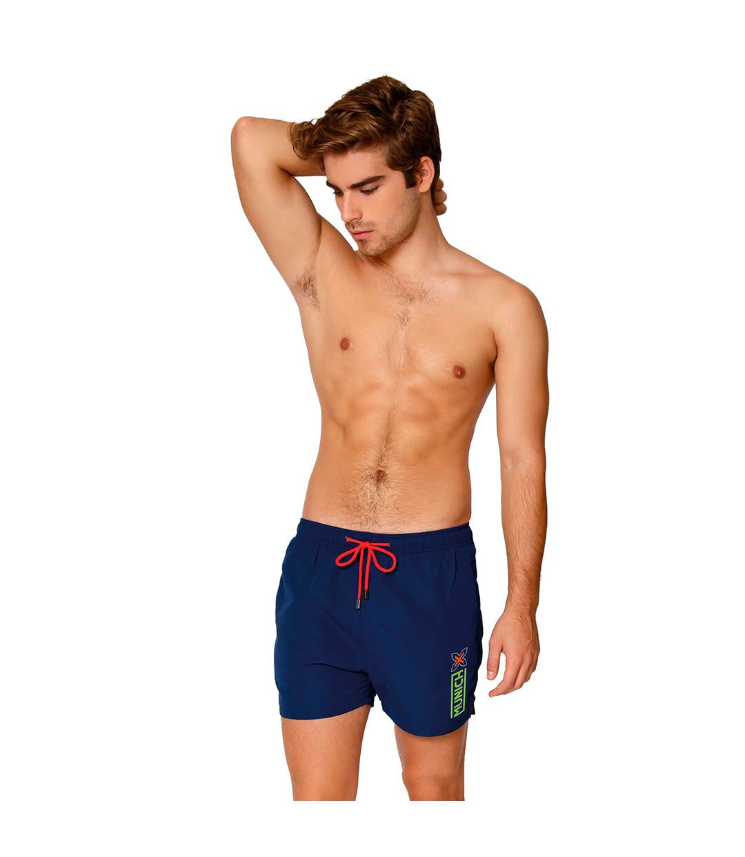 Short swimsuit with inner mesh lining MUHARBOURNAVY02 man-1