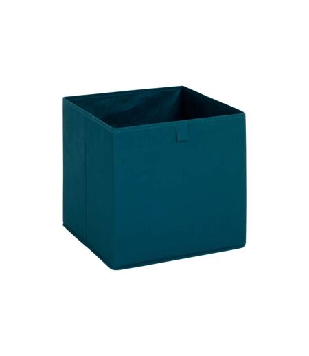 Boîte de Rangement Réversible Lauria 31x31cm Bleu Pétrole