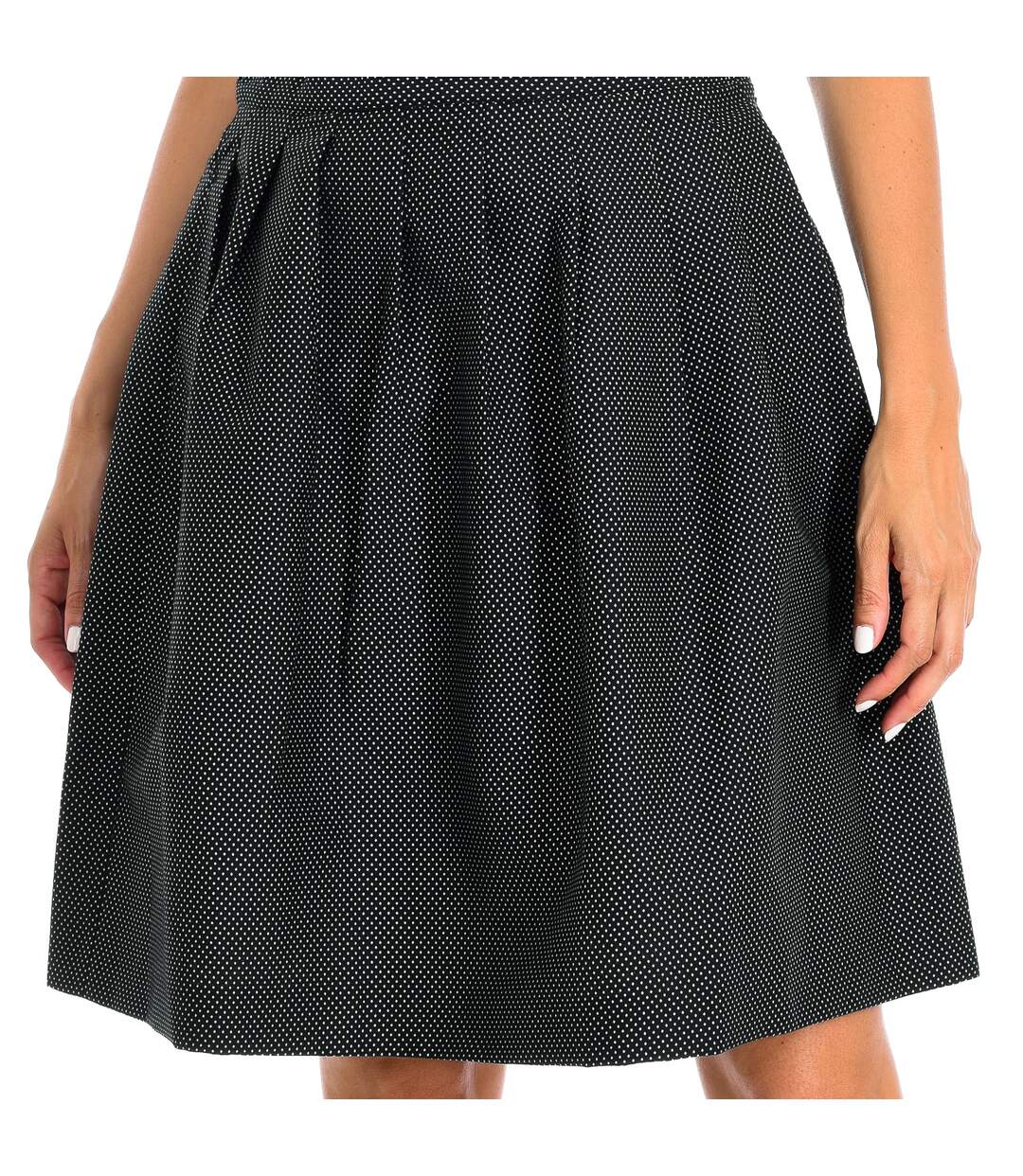 Skirt with fold and decorative pleat 6Z2N662N59Z woman-2