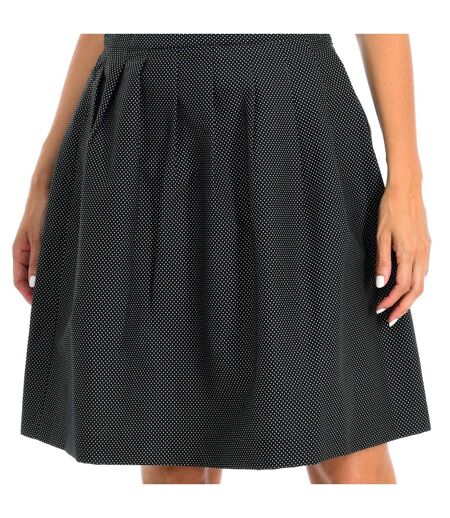 Skirt with fold and decorative pleat 6Z2N662N59Z woman