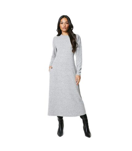 Robe mi-longue femme gris chiné Dorothy Perkins