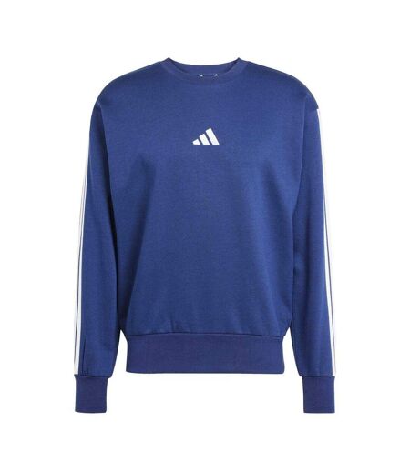 Sweat Motif/style 3 Rayures Essentials Homme Bleu Marine Blanc Adidas
