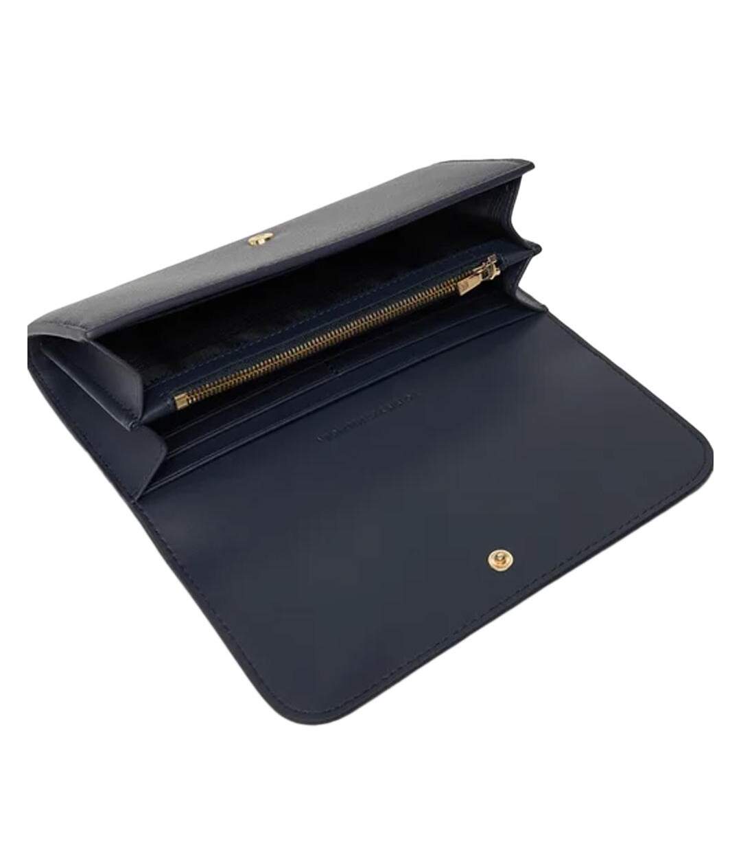 Portefeuille bleu foncé tommy hilfiger flag-2