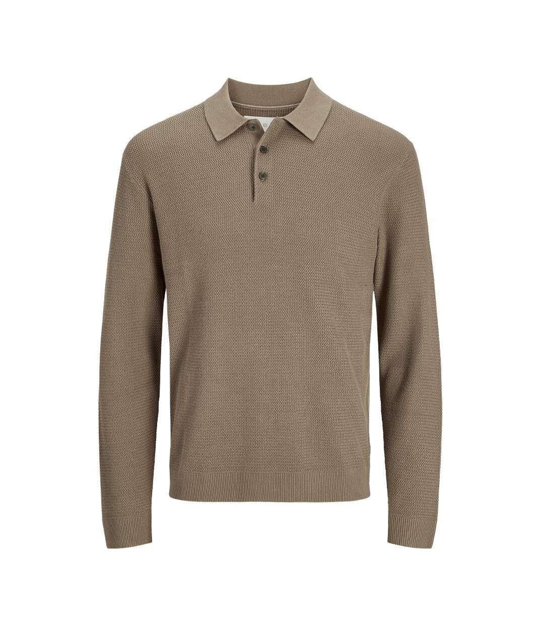 Polo taupe homme jack & jones cooper-1