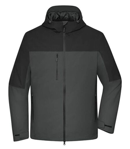 Veste 3 en 1 - Homme - JN1378 - gris carbone et noir