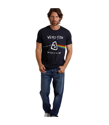 T-shirt carp side of the moon homme bleu marine Weird Fish Weird Fish