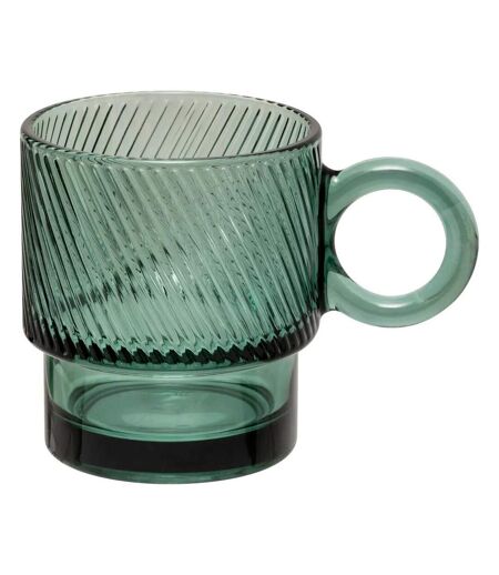 Lot de 6 Mugs en Verre Lorène 30cl Émeraude