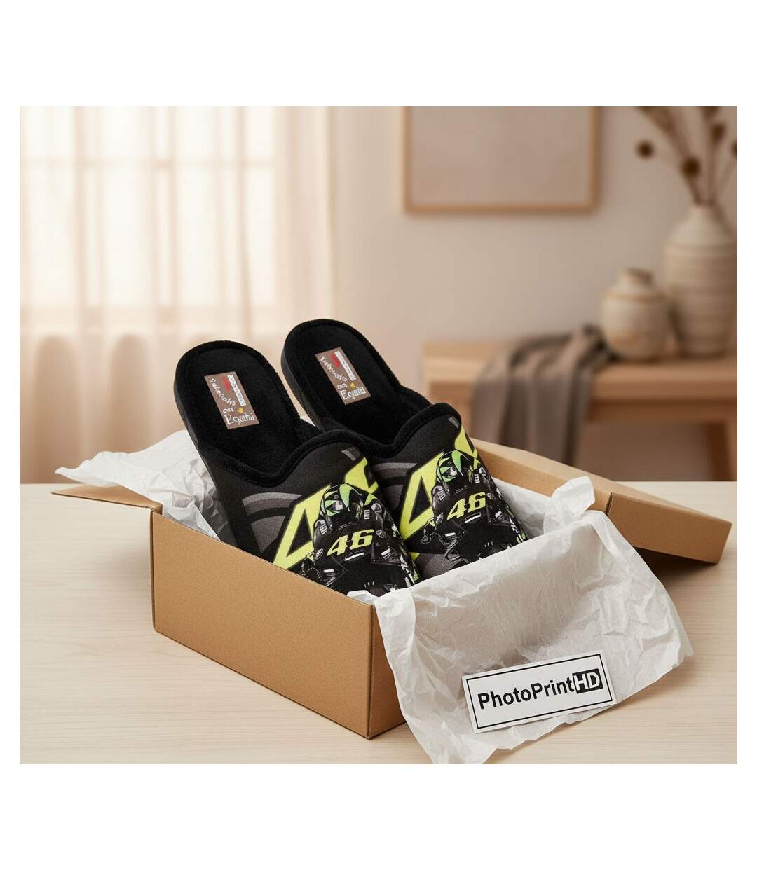 Pantoufles Homme Mule Fantaisie PHOTOPRINT-5