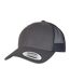 Casquette Trucker Motif/style Rétro Charbon Bleu Marine Flexfit-1
