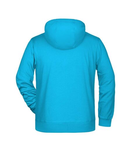 Veste À Capuche Homme Turquoise Vif James And Nicholson
