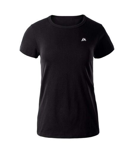 Womens/ladies Mando T-shirt Black Martes Essential