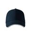 Casquette Motif/style Sandwich Adulte Bleu Marine Foncé Malfini-4