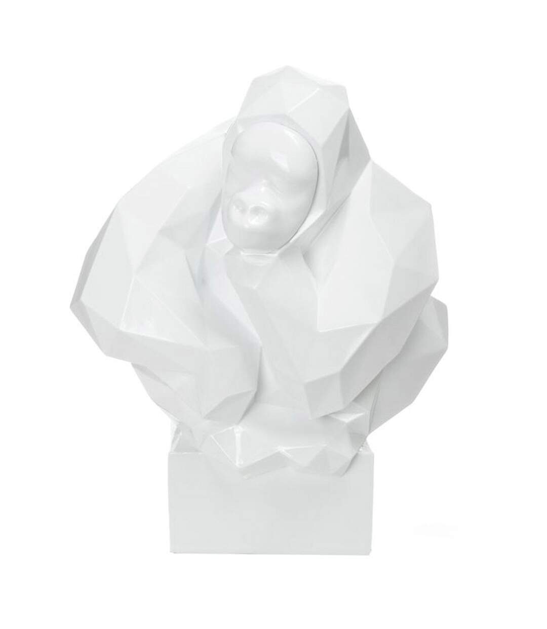 Statue Design Sculpture Kenya 50cm Blanc-1