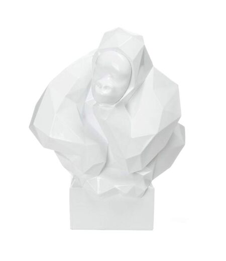 Statue Design Sculpture Kenya 50cm Blanc