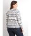Veste courte sans col zippée irisée-2