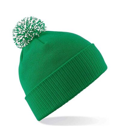 Bonnet Snowstar Adulte Vert Blanc Beechfield