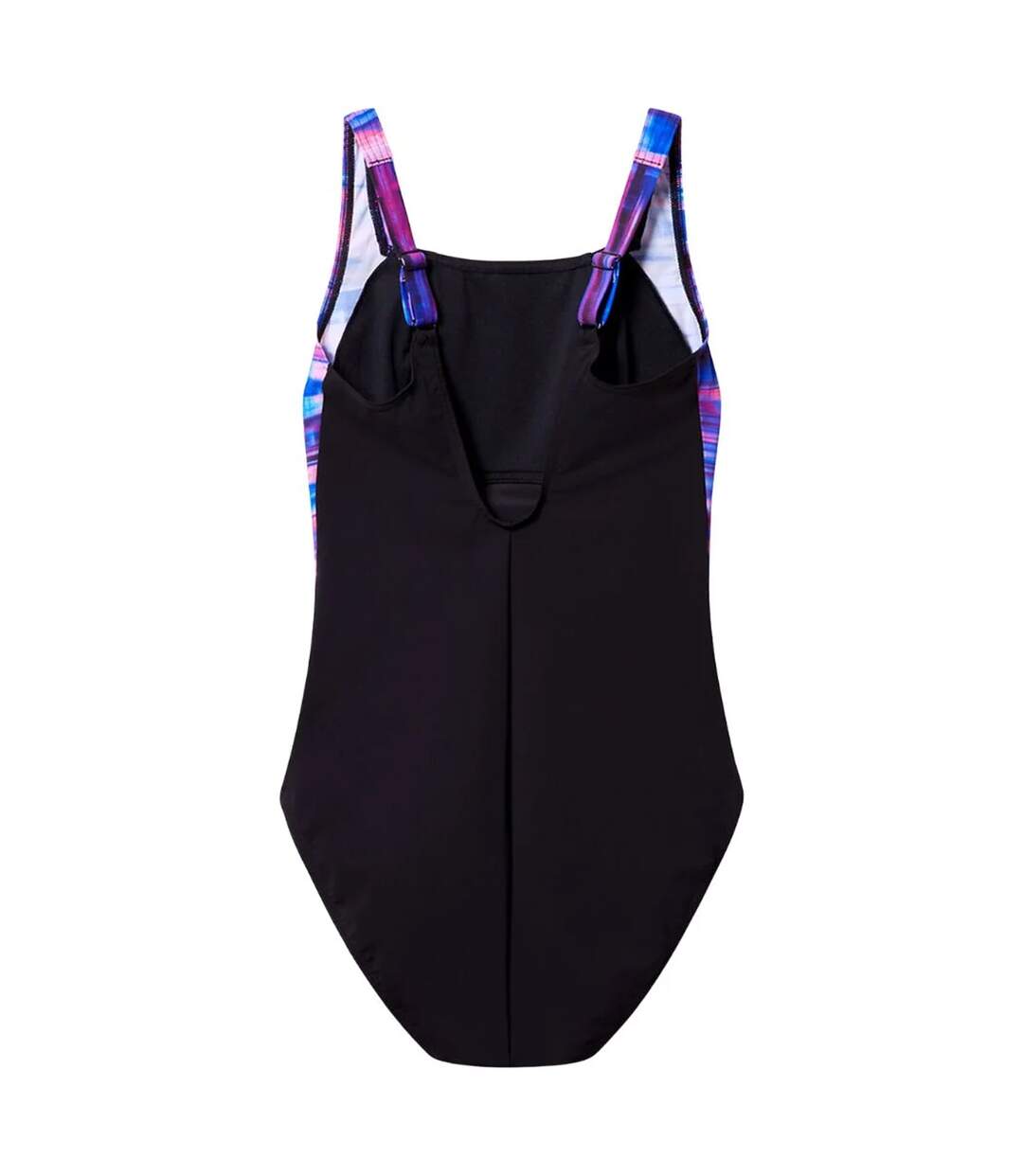 Maillot De Bain 1 Pièce À Bretelles Ajustables Motif/style À Motifs Luna Lustre Femme Noir Speedo-3