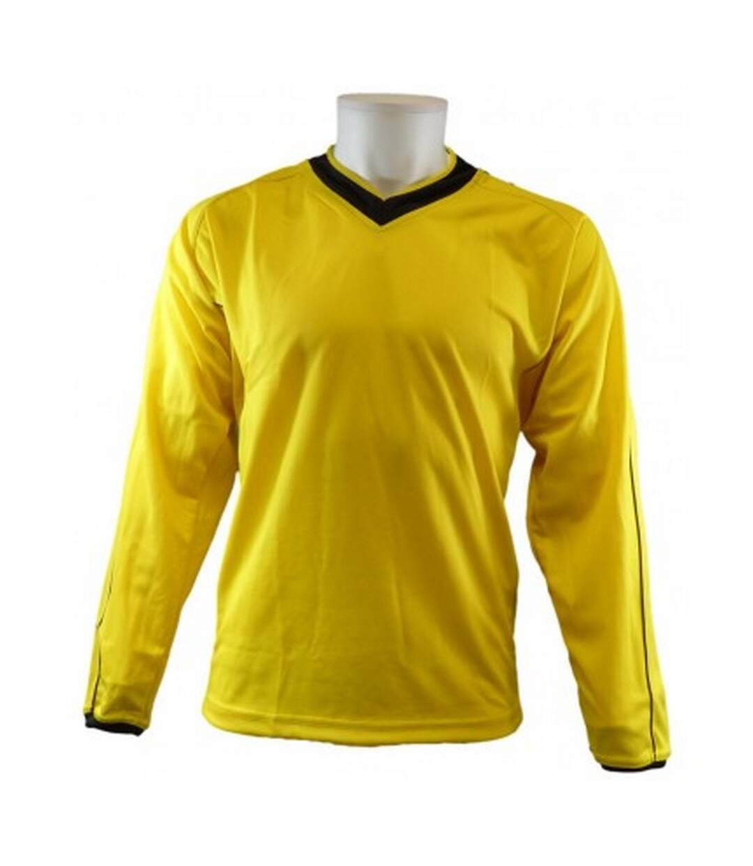 Maillot de foot adulte jaune / noir Carta Sport