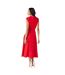 Robe mi-longue femme rouge Principles