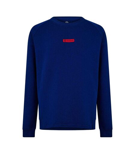 Sweat Manches Raglan Motif/style Rangers Fc Homme Bleu Marine Castore