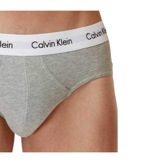 Slips Motif/style Logo Homme Noir Blanc Gris Calvin Klein