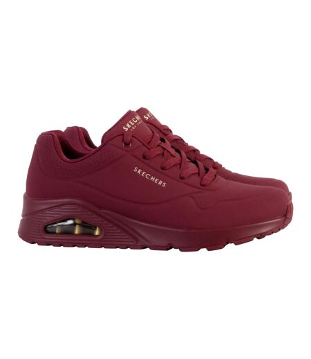 Womens/ladies Uno Stand On Air Shoes Red Skechers