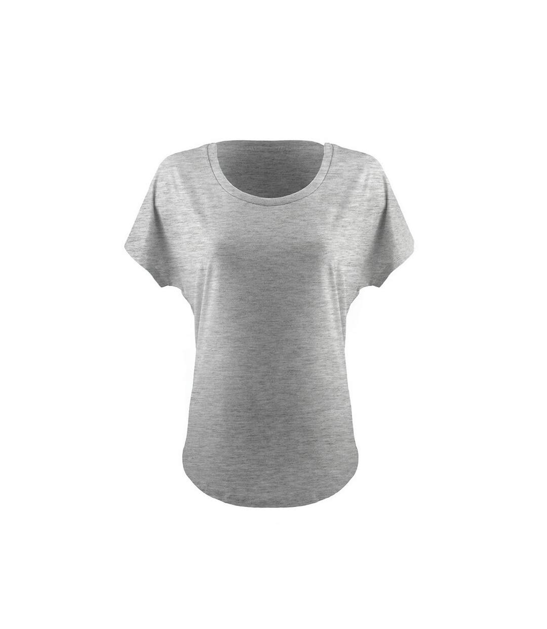 T-shirt dolman femme gris clair Next Level-1