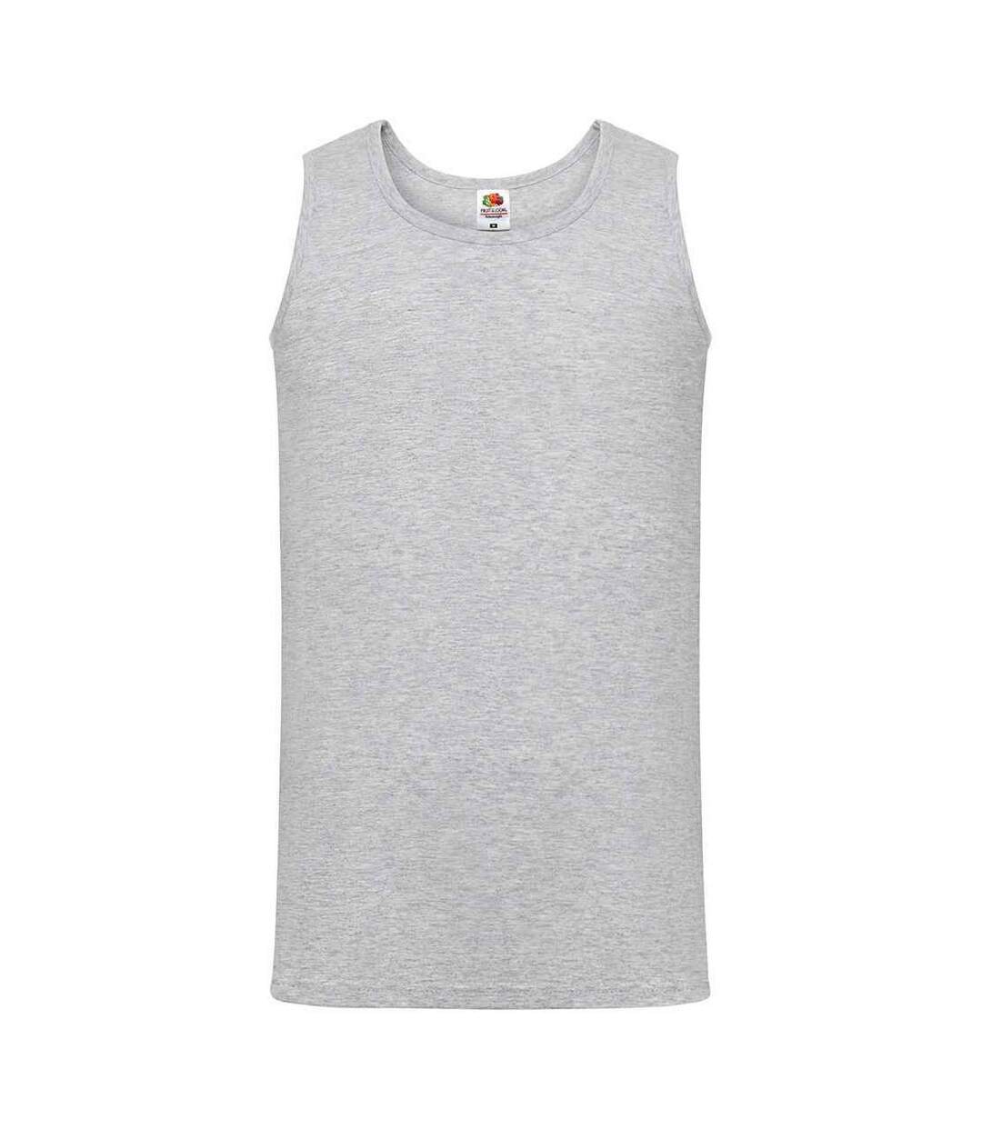 Mens Athletic Vest Top Heather Grey Fruit Of The Loom-1