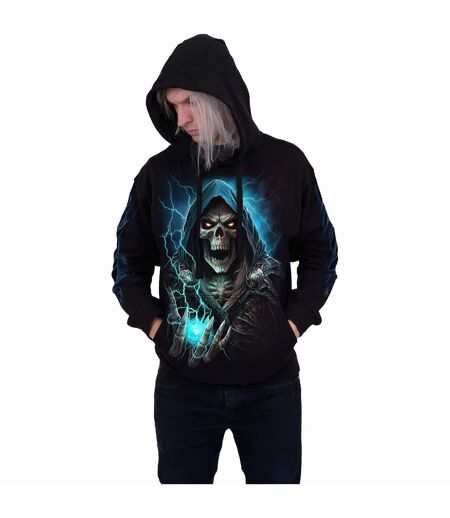 Sweat à capuche dead metal adulte noir Spiral Direct