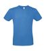 Tee-shirt B&c Mens #e150 Bleu Azur B And C-1